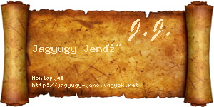 Jagyugy Jenő névjegykártya